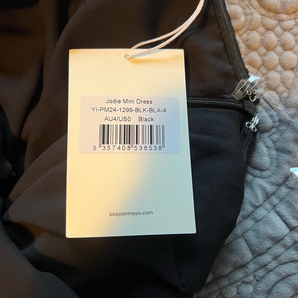 Peppermayo Exclusive - Jodie Mini Dress - Black - Picture 5 of 6